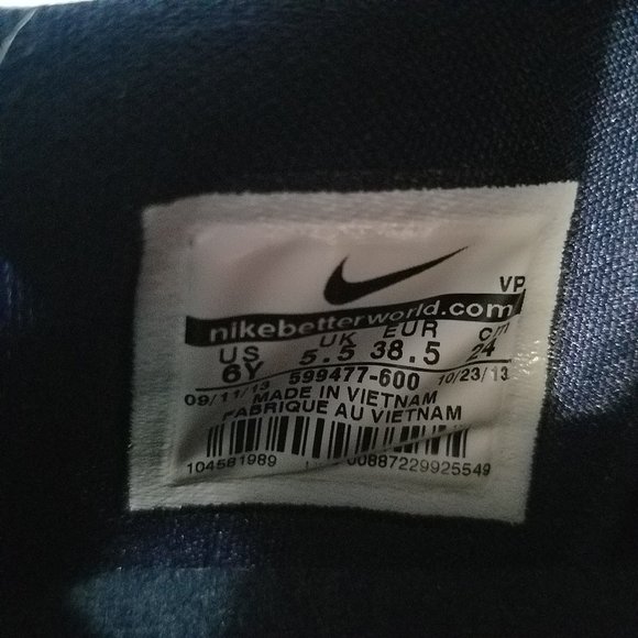 KD 6 "DC" Nike Red and Blue, Size Y6 - Picture 6 of 6